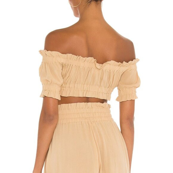 Lovers and Friends Innika Short and Top in Tan/Nude Set, Size S - Picture 2 of 5